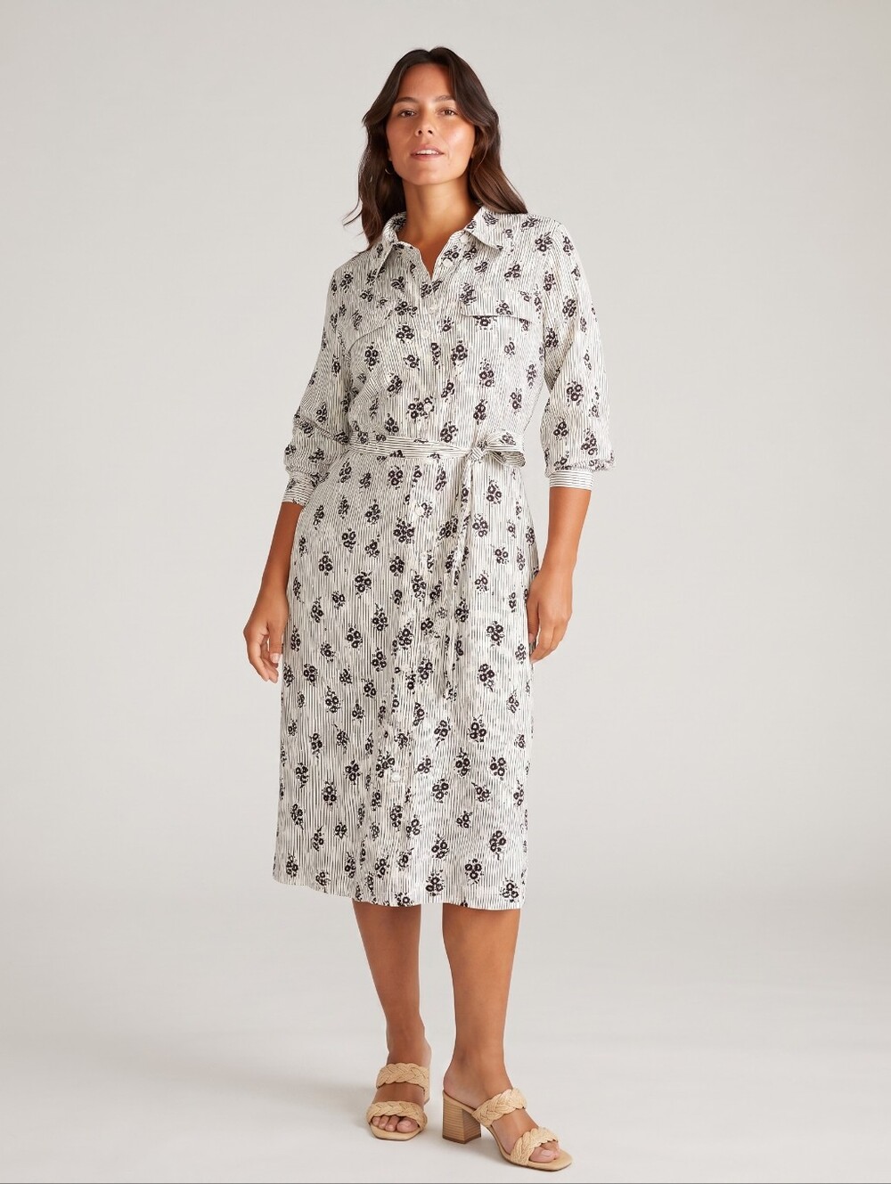*NWT!* Cooling Stretch Cupro Silk Savannah Dress | US Size M/18